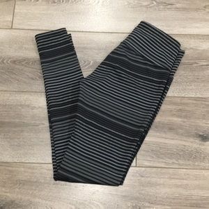 Athleta Leggings - striped 28” inseam